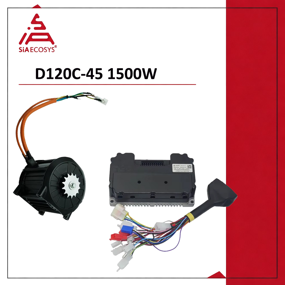 QSMOTOR D120C-45, 1500 Вт, 72  – обзор и цена Electric Motorcycle Conversion Kit 72V