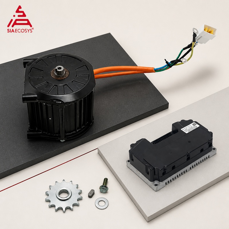 QSMOTOR D120C-45, 1500 Вт, 72  – обзор и цена Electric Motorcycle Conversion Kit 72V