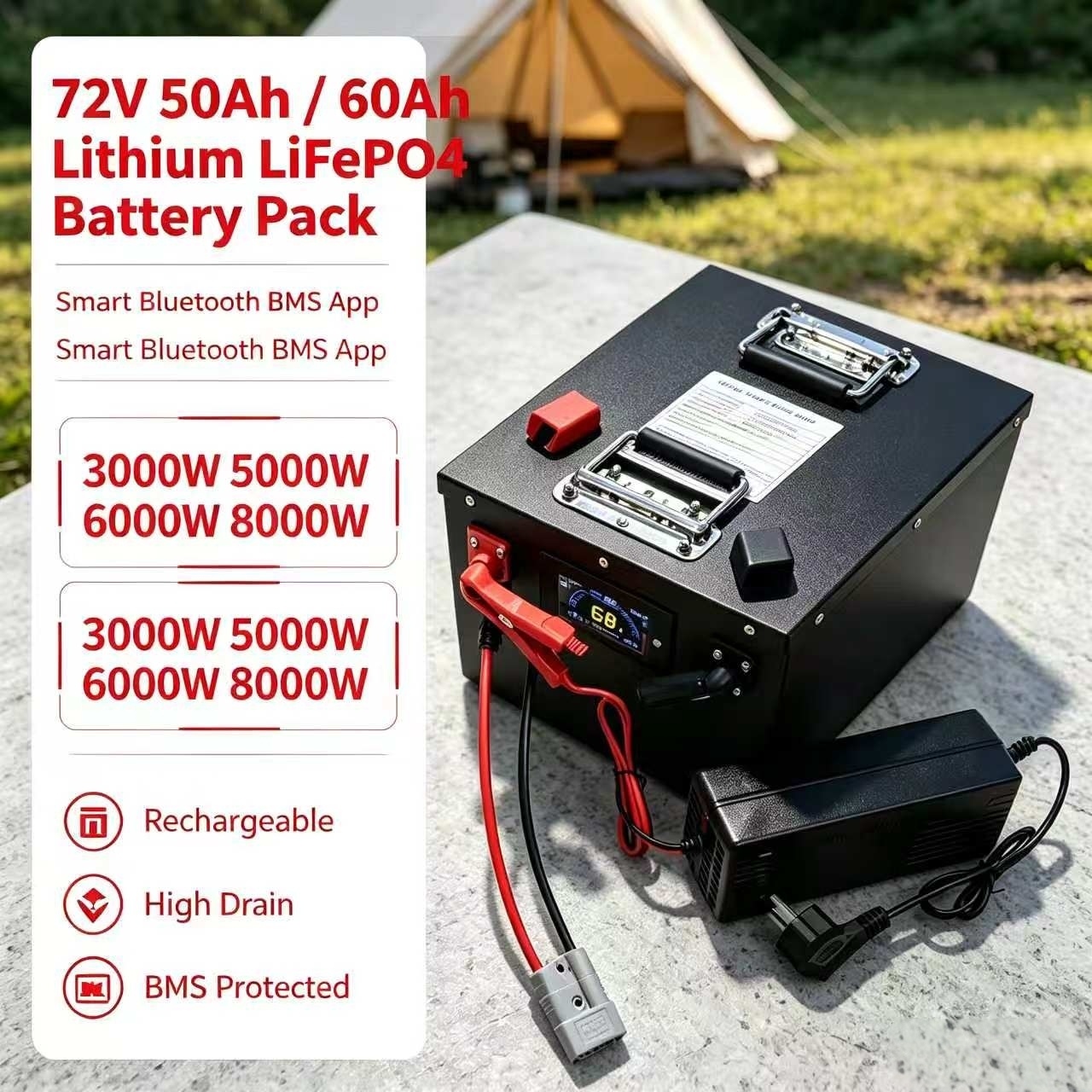 Литий-ионный аккумуляторный бл – обзор и цена 72V 60Ah Lifepo4 Battery Pack